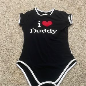 Adult onesie little for big worn once.